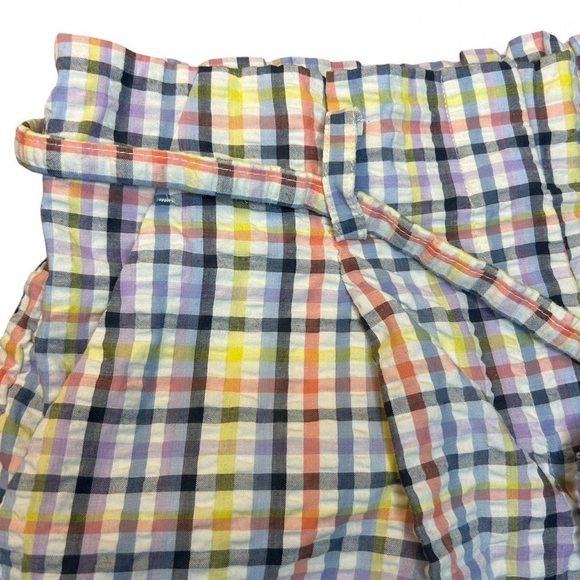 LOFT Gingham Paperbag Shorts – Size M - Picture 5 of 9